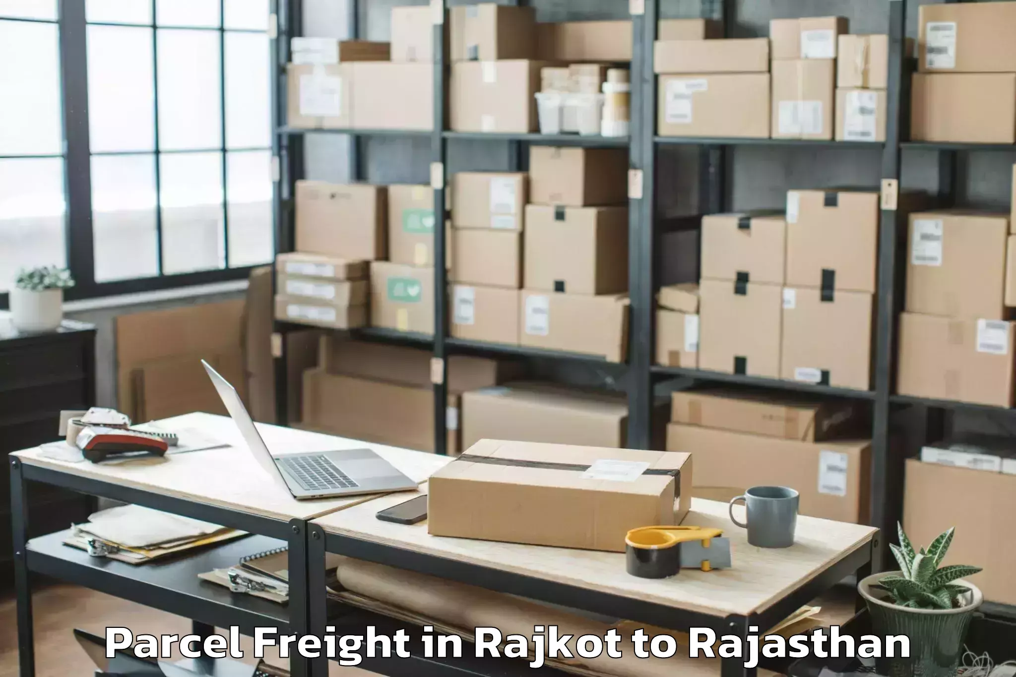 Efficient Rajkot to Churu Parcel Freight